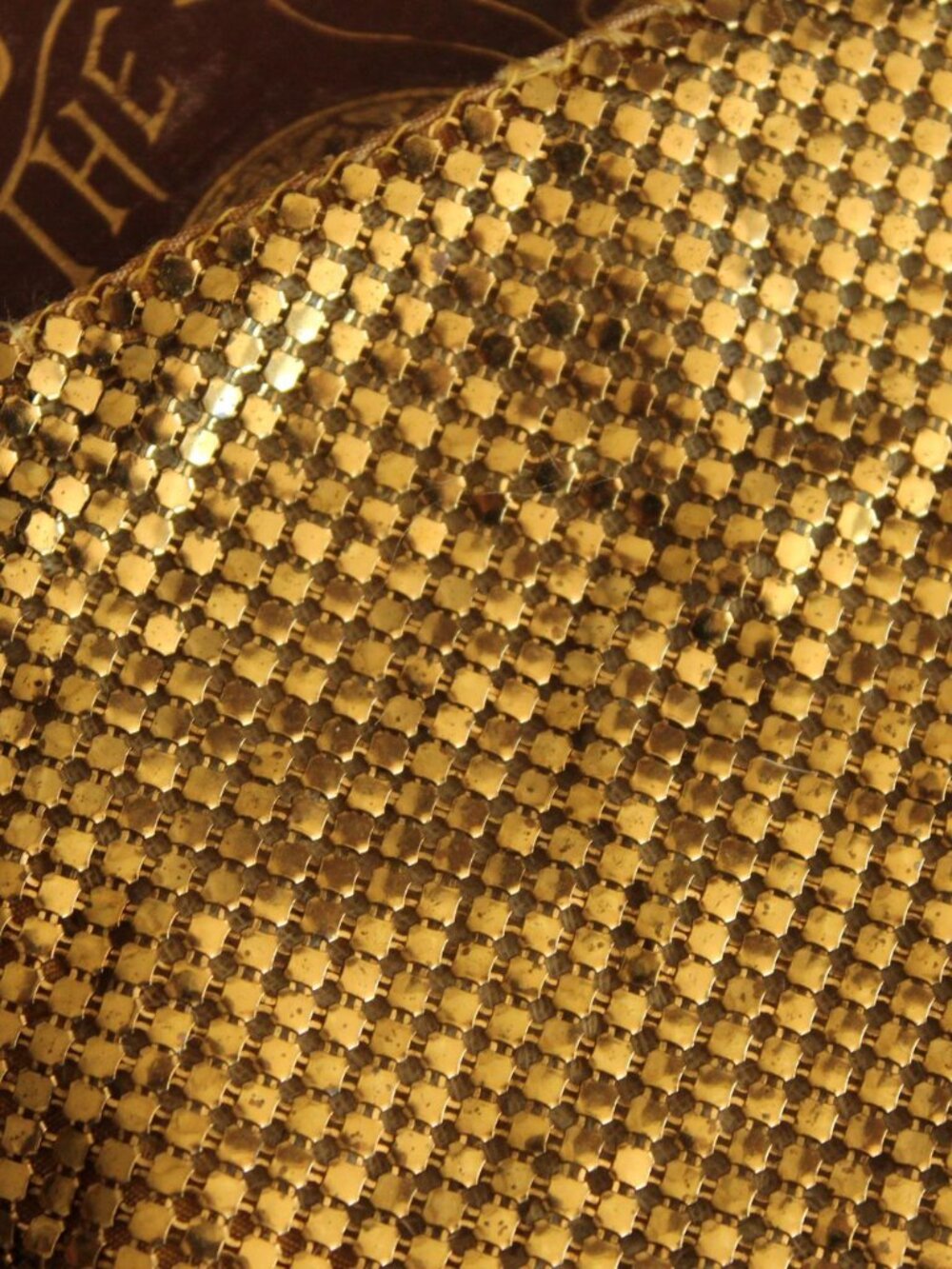 Vintage 1930s 1940s Clutch Purse, Gold Mesh Evening Bag, Art Deco, Possible Whit - Picture 2 of 13